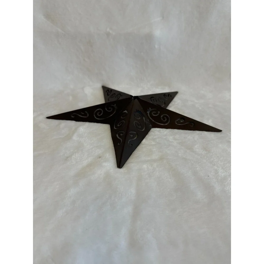 Rustic Metal Barn Star Wall Decor Large‎ Brown Southwestern Country Home Accent